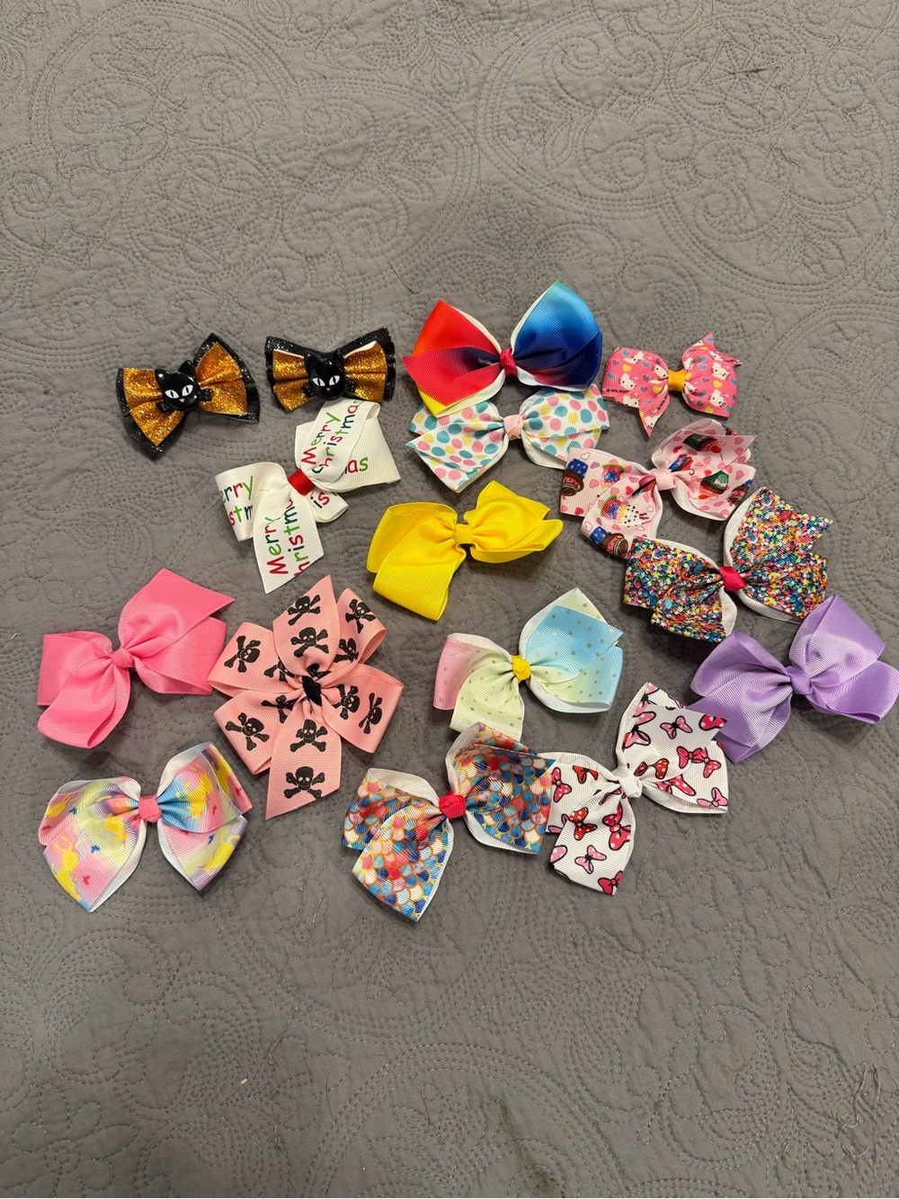 Assorted Kids Hair Bows Pack - Multicolor